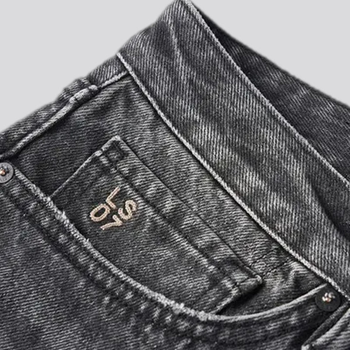 Casual straight stonewashed men's jeans