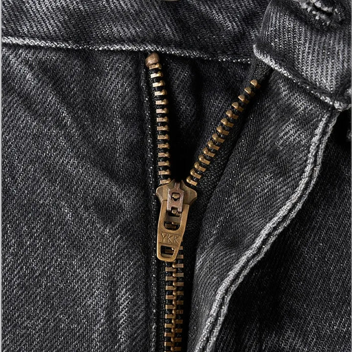 Casual straight stonewashed men's jeans