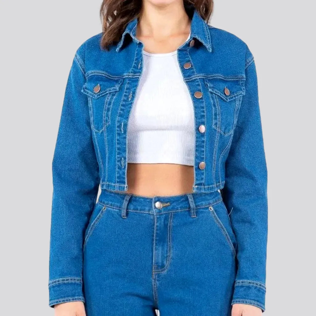 Chic Cutout Boho Women's Denim Jacket | Jeans4you.shop
